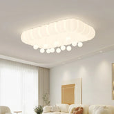Bubble Cloud Lob Bedroom Ceiling Lamp 2024 New Art Cream Wind Full Spectrum Eye Protection Children's Room Master Bedroom Lamp