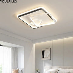 Chandelier Ceiling Lamp Square Mounted Hanging Lamp Indoor Pendant Light Ligthing Lustre For Living Room Bedroom Home Decoration