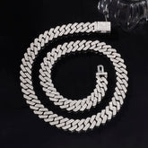 Cuban Link Chain Mens Mens Iced Out Miami Cuban Necklace Artificial Diamond Chain For Men Bling Hip Hop