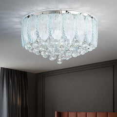 French Cream Style Full Spectrum Ceiling Lamp Creative Feather Living Room Eye Protection LED Bedroom Study Light Luxury Lamps