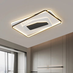 Led Ceiling Lamp Black Gray Living Room Bedroom Study Light Dimmable With Remote Control Home Indoor Decor Lighting Ceiling Lamp