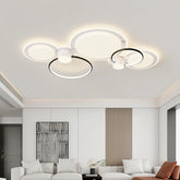 Led Living Room Ceiling Light Simple Modern Atmosphere Creative Ring Simple Bedroom Ceiling Lamp Home Indoor Decor Lighting Lamp
