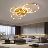 Modern LED Ceiling Chandelier Lighting Living Room Bedroom Dimmable Home Gold Black Indoor Lighting Decorative Light Fixtures