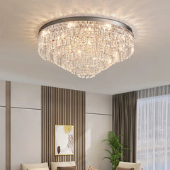 2024 New Style Luxury Crystal Lamp Living Room Ceiling Lamp French Simple Atmosphere High-end Sense Of Bedroom Hall Lamps Light