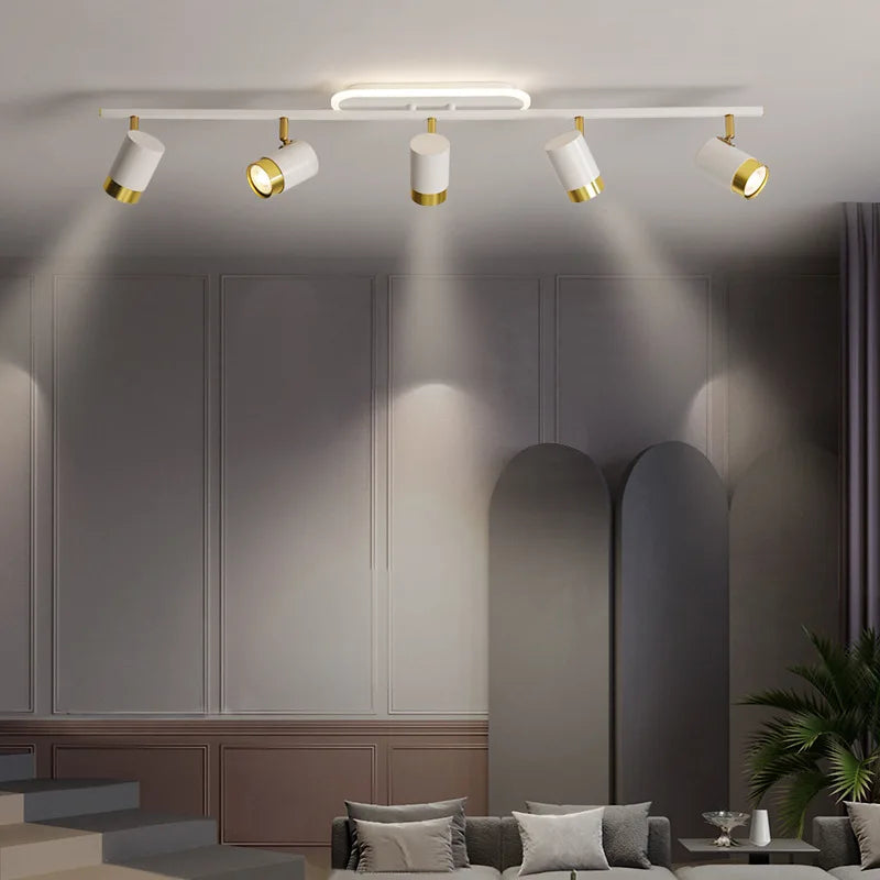 Black White Led Chandelier Living Room Balcony Corridor Chandelier Modern Simple Home Interior Decorative Lighting Fixtures