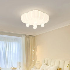 Bubble Cloud Lob Bedroom Ceiling Lamp 2024 New Art Cream Wind Full Spectrum Eye Protection Children's Room Master Bedroom Lamp