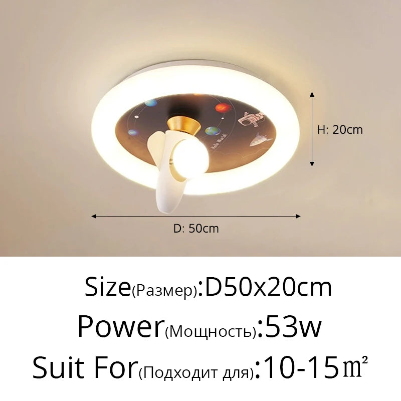 Creative Led Airplane Round Ceiling Light Simple Modern Bedroom Children's Room Ceiling Lamp Home Indoor Decor Lighting  Fixture