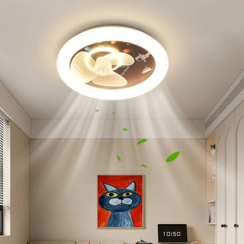 Creative Led Airplane Round Ceiling Light Simple Modern Bedroom Children's Room Ceiling Lamp Home Indoor Decor Lighting  Fixture