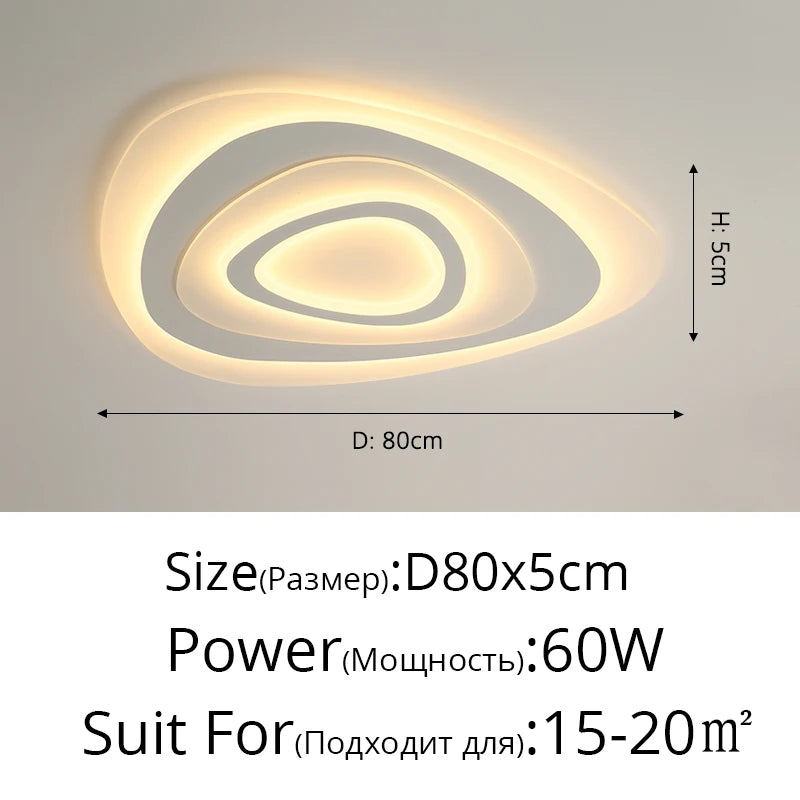 Led Bedroom Ceiling Lamp Modern Simple Atmosphere Lights Bedroom Living Dining Room Creative Study Room Indoor Lighting Fixtures