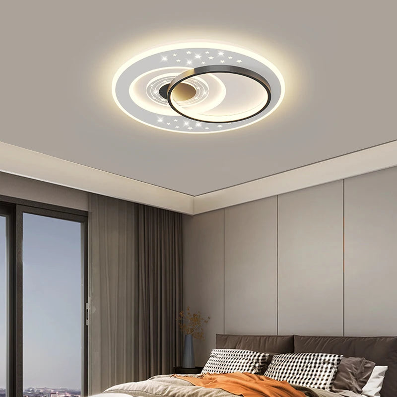 Led Ceiling Lamp Living Room Bedroom Modern Simple Round Square Lights Atmospheric Household Indoor Lighting Decor Ceiling Lamps