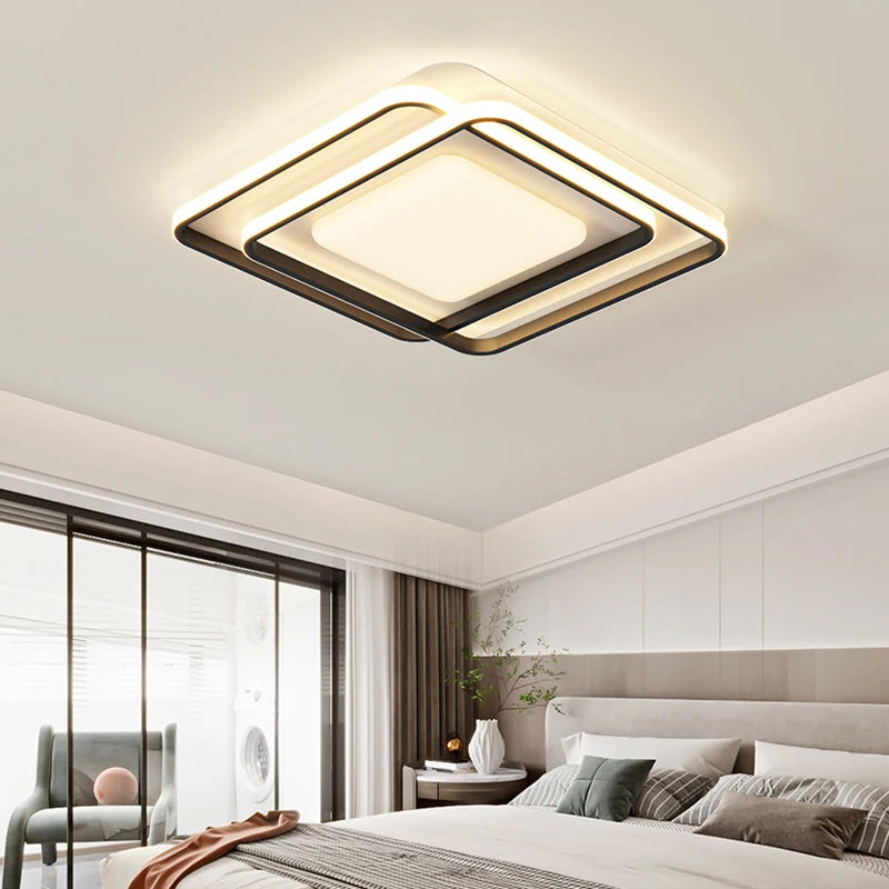 Led Ceiling Light Luxury Atmosphere Living Room Ceiling Lamp Simple Modern Bedroom Study Lamp Home Indoor Decor Lighting Fixture