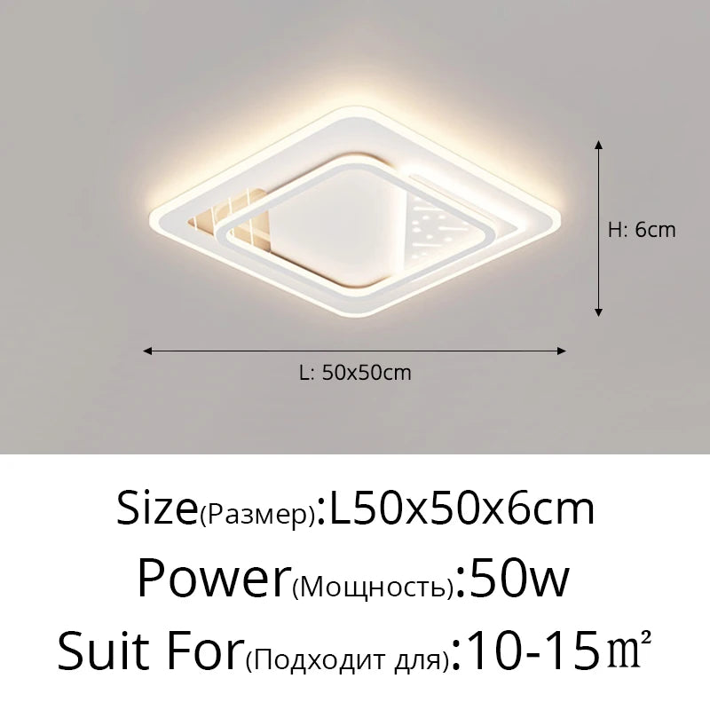 Led Ceiling Light Luxury Atmosphere Living Room Simple Modern Bedroom Dining Room Chandelier Home Indoor Lighting Decor Fixtures