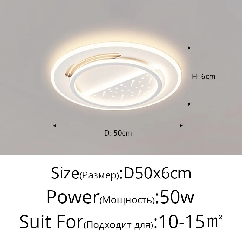 Led Ceiling Light Luxury Atmosphere Living Room Simple Modern Bedroom Dining Room Chandelier Home Indoor Lighting Decor Fixtures