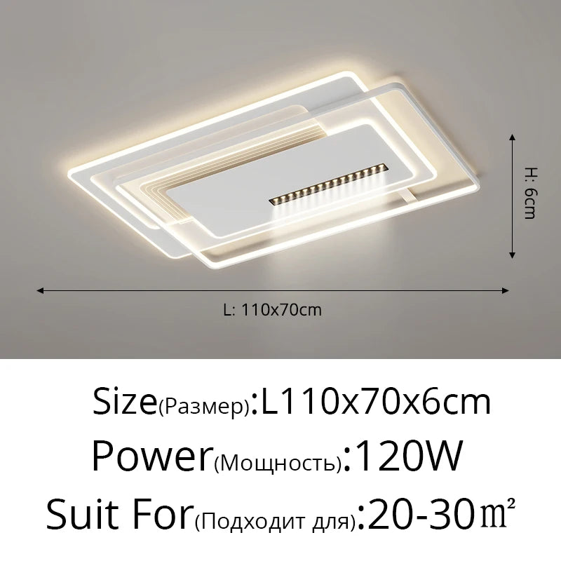 Led Ceiling Lights Living Room Round Square Ceiling Lamp Bedroom Study Simple Modern Atmosphere Home Indoor Lighting Decor Lamps