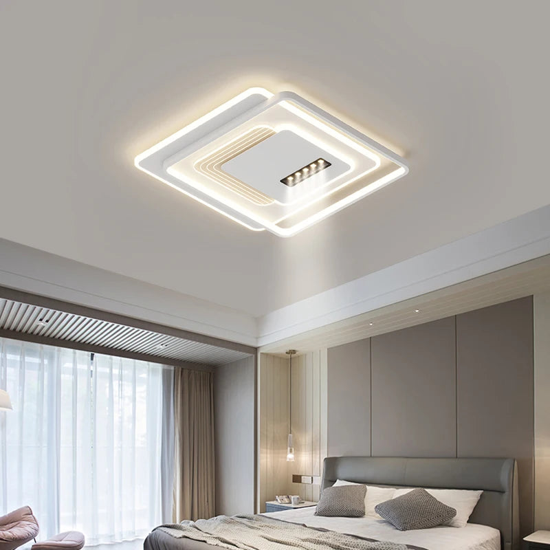 Led Ceiling Lights Living Room Round Square Ceiling Lamp Bedroom Study Simple Modern Atmosphere Home Indoor Lighting Decor Lamps