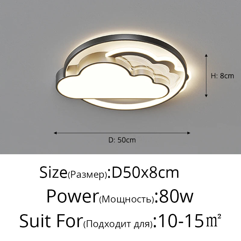 Living Room Led Ceiling Lights Simple Modern Atmosphere Chandeliers Creative Bedroom Dining Room Lamp Home Indoor Lighting Lamps