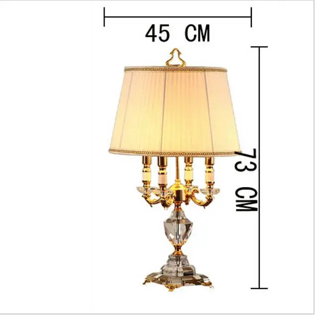 Luxury Crystal Table Lamp Lighting Bedroom Bedside Lights Luxury Fashion Crystal  Lamp Abajur Bedside Hotel Room  k9 Luxury