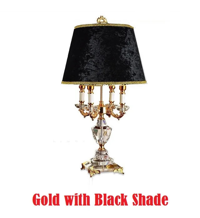 Luxury Crystal Table Lamp Lighting Bedroom Bedside Lights Luxury Fashion Crystal  Lamp Abajur Bedside Hotel Room  k9 Luxury