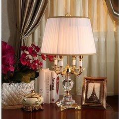 Luxury Crystal Table Lamp Lighting Bedroom Bedside Lights Luxury Fashion Crystal  Lamp Abajur Bedside Hotel Room  k9 Luxury