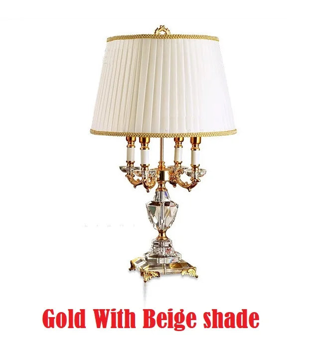 Luxury Crystal Table Lamp Lighting Bedroom Bedside Lights Luxury Fashion Crystal  Lamp Abajur Bedside Hotel Room  k9 Luxury