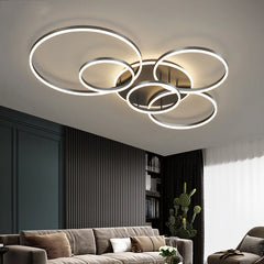Modern LED Ceiling Chandelier Lighting Living Room Bedroom Dimmable Home Gold Black Indoor Lighting Decorative Light Fixtures