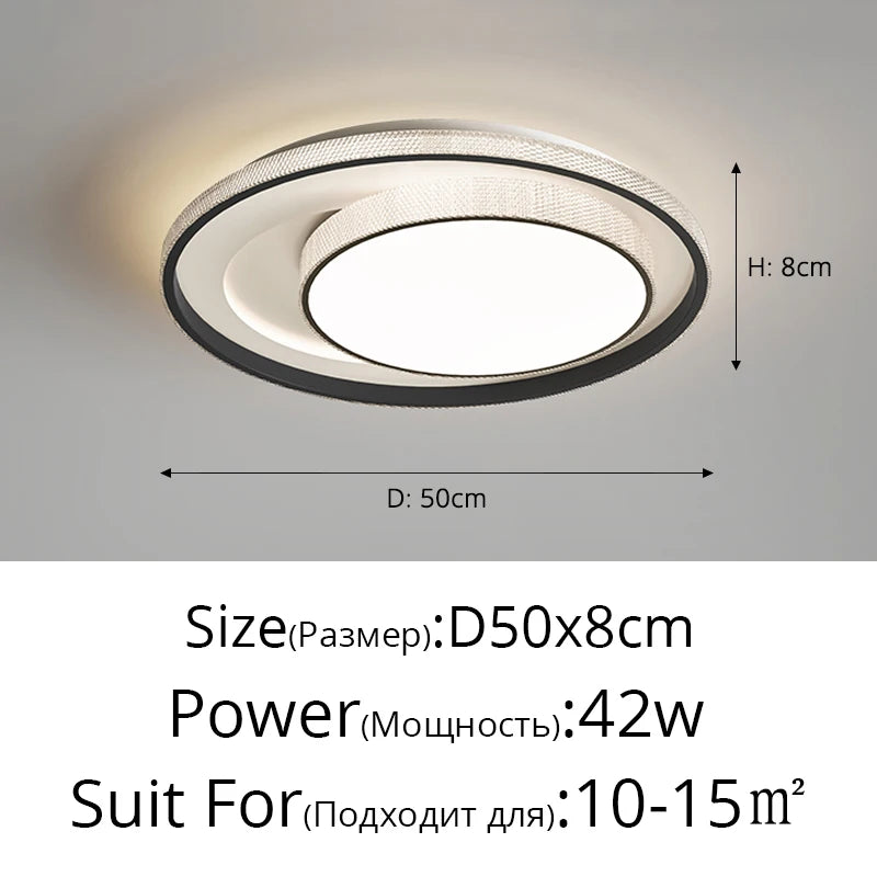 Modern Minimalist Black White Led Ceiling Lights Living Room Bedroom Dining Room Ceiling Lamp Home Interior Decor Lighting Lamps