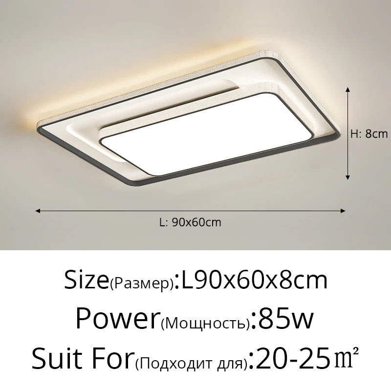 Modern Minimalist Black White Led Ceiling Lights Living Room Bedroom Dining Room Ceiling Lamp Home Interior Decor Lighting Lamps