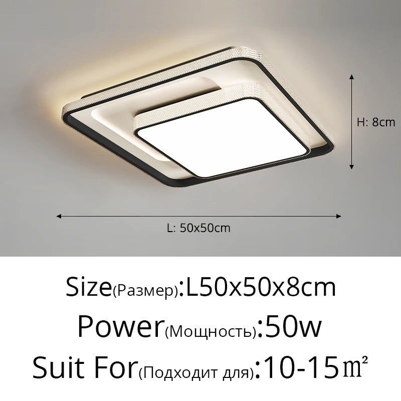 Modern Minimalist Black White Led Ceiling Lights Living Room Bedroom Dining Room Ceiling Lamp Home Interior Decor Lighting Lamps