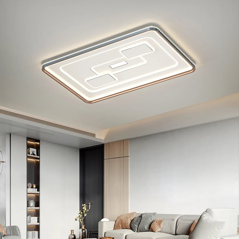 Modern Minimalist Led Ceiling Lamps Living Room Bedroom Gray White Ceiling Lights Home Indoor Decoration Lighting Lamps Fixtures