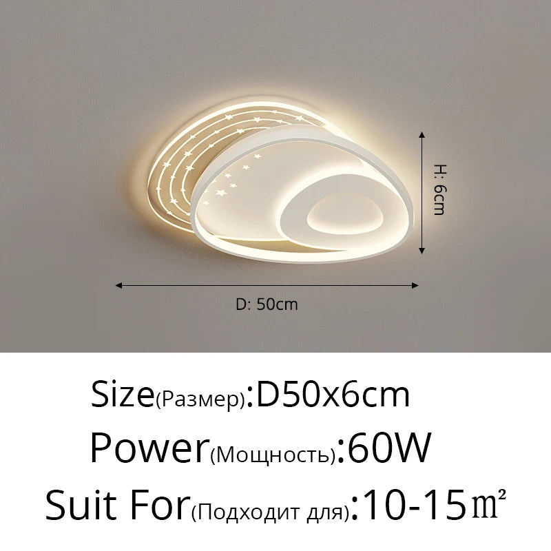 Modern Minimalist Living Room Led Ceiling Light Nordic Atmosphere Bedroom Study Ceiling Lamp Home Indoor Decor Lighting Fixtures