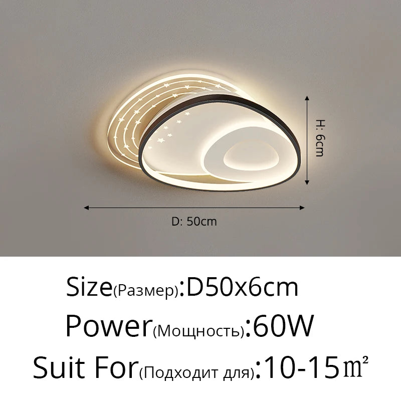 Modern Minimalist Living Room Led Ceiling Light Nordic Atmosphere Bedroom Study Ceiling Lamp Home Indoor Decor Lighting Fixtures