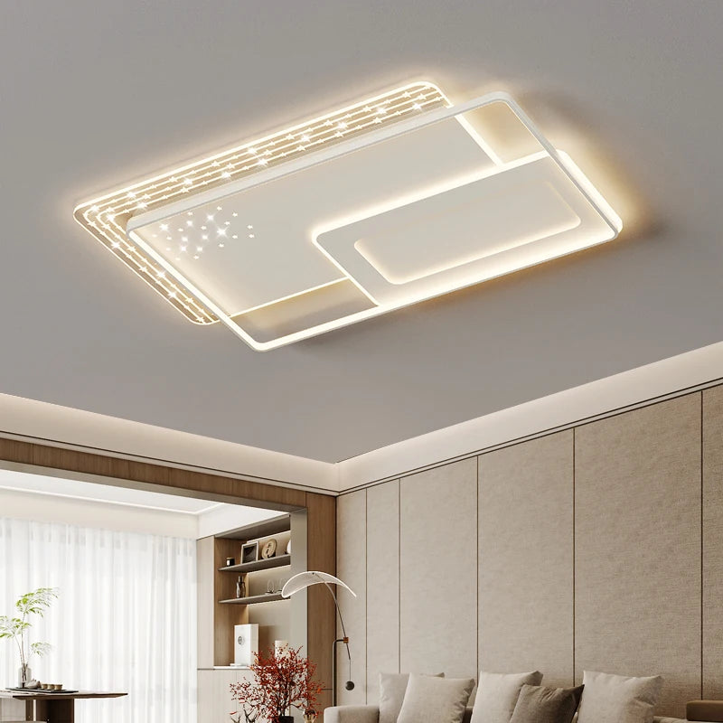 Modern Minimalist Living Room Led Ceiling Light Nordic Atmosphere Bedroom Study Ceiling Lamp Home Indoor Decor Lighting Fixtures