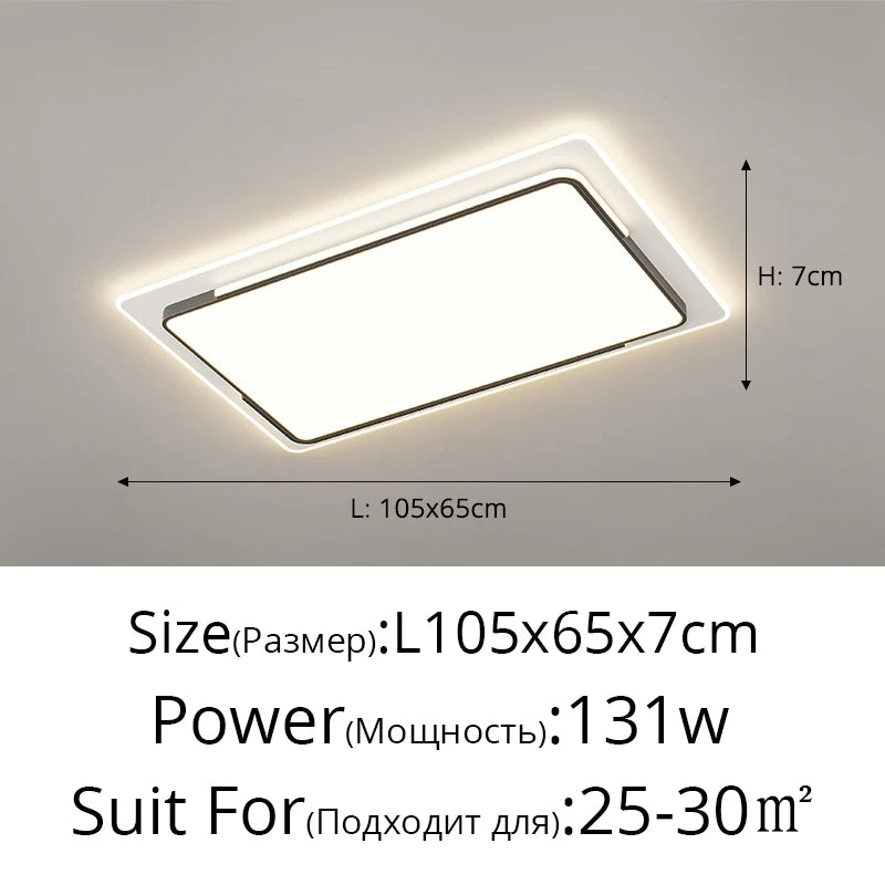 Modern Simple Led Living Room Ceiling Lights Bedroom Study Round Square Ceiling Lights Home Indoor Decor Lighting Lamps Fixtures