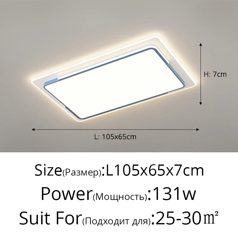 Modern Simple Led Living Room Ceiling Lights Bedroom Study Round Square Ceiling Lights Home Indoor Decor Lighting Lamps Fixtures