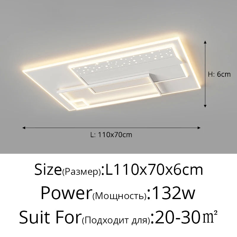 Nordic Led Round Square Ceiling Light Simple Modern Atmosphere Living Room Bedroom Balcony Lamp Home Indoor Decor Lighting Lamps