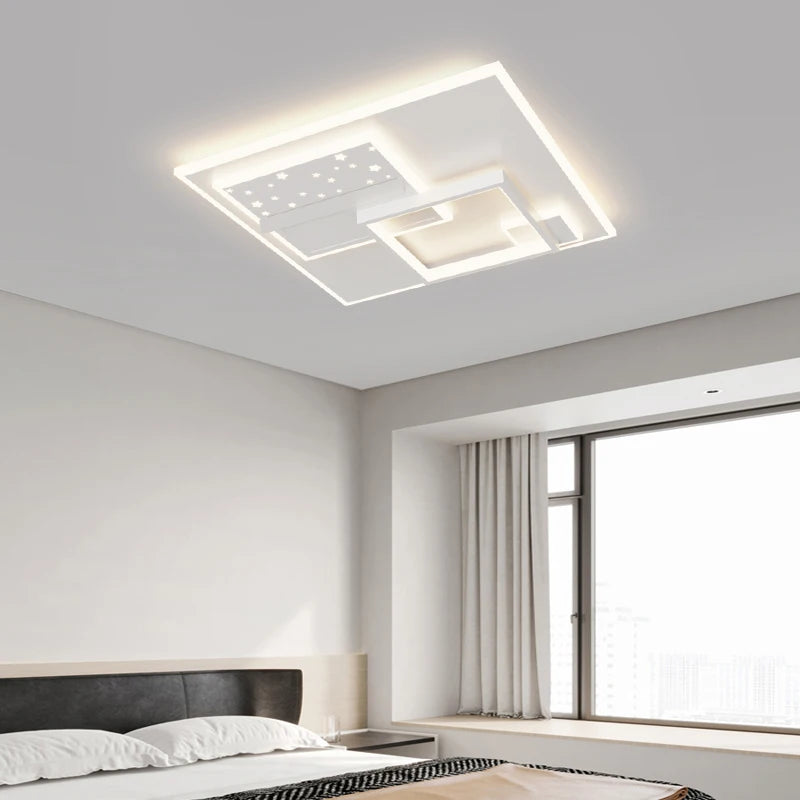 Nordic Led Round Square Ceiling Light Simple Modern Atmosphere Living Room Bedroom Balcony Lamp Home Indoor Decor Lighting Lamps