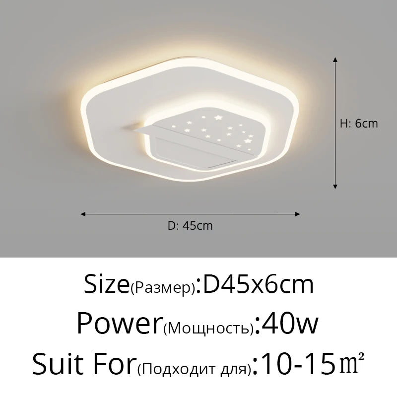 Nordic Led Round Square Ceiling Light Simple Modern Atmosphere Living Room Bedroom Balcony Lamp Home Indoor Decor Lighting Lamps