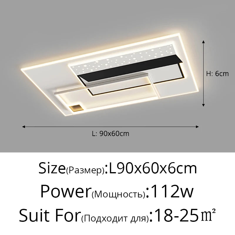 Nordic Led Round Square Ceiling Light Simple Modern Atmosphere Living Room Bedroom Balcony Lamp Home Indoor Decor Lighting Lamps