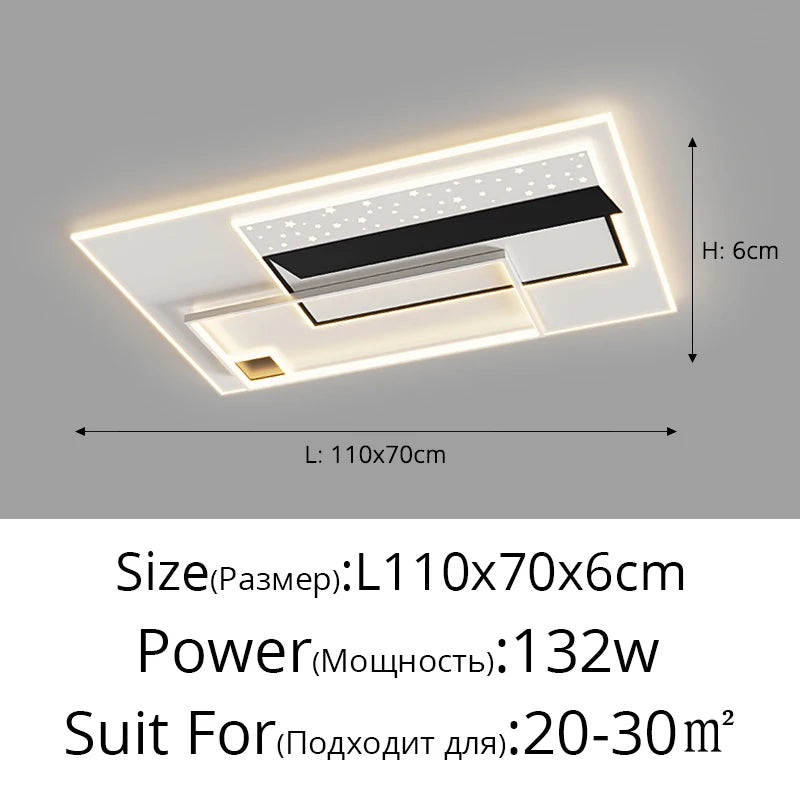 Nordic Led Round Square Ceiling Light Simple Modern Atmosphere Living Room Bedroom Balcony Lamp Home Indoor Decor Lighting Lamps