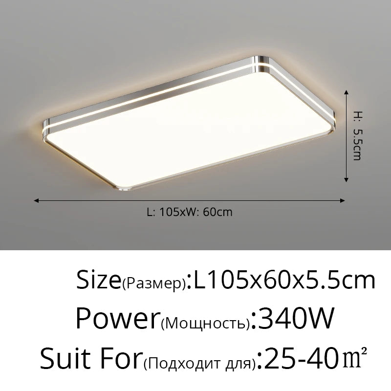 Simple Led Ceiling Lights Round Square Wrought Iron Acrylic Chandeliers Living Room Bedroom Study Room Home Lighting Decor Lamps