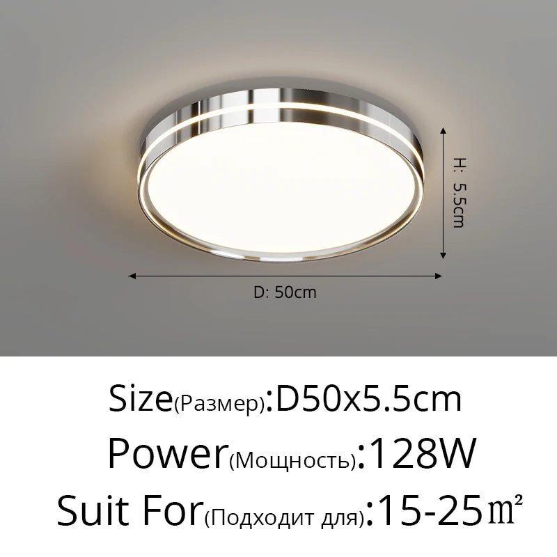 Simple Led Ceiling Lights Round Square Wrought Iron Acrylic Chandeliers Living Room Bedroom Study Room Home Lighting Decor Lamps