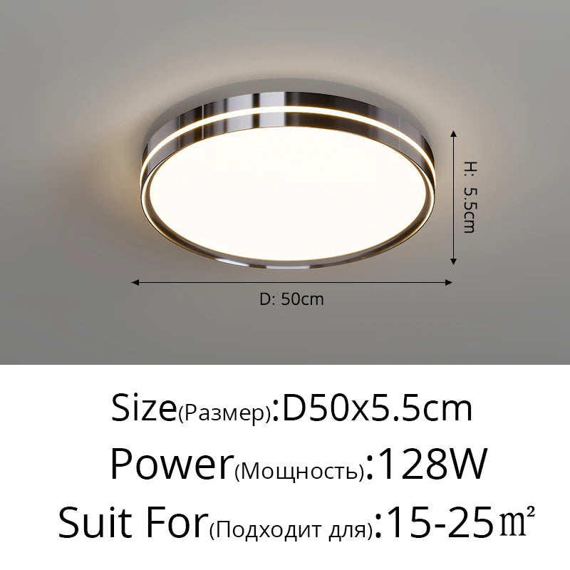 Simple Led Ceiling Lights Round Square Wrought Iron Acrylic Chandeliers Living Room Bedroom Study Room Home Lighting Decor Lamps