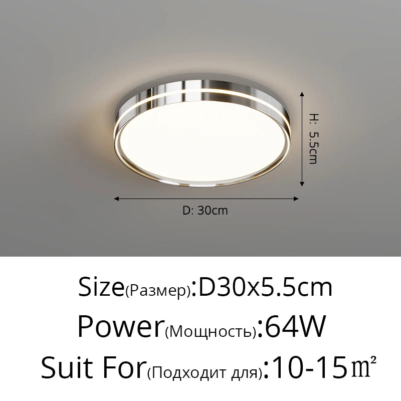 Simple Led Ceiling Lights Round Square Wrought Iron Acrylic Chandeliers Living Room Bedroom Study Room Home Lighting Decor Lamps