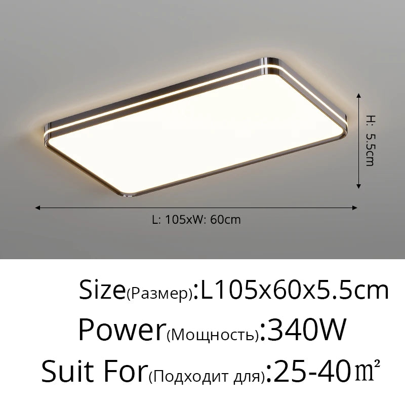 Simple Led Ceiling Lights Round Square Wrought Iron Acrylic Chandeliers Living Room Bedroom Study Room Home Lighting Decor Lamps