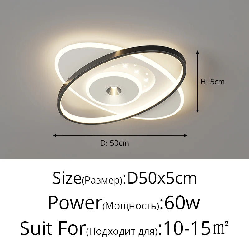 Simple Modern Led Ceiling Lights Living Room Bedroom Study Room Round Square Ceiling Lamps Home Interior Decor Lighting Fixtures