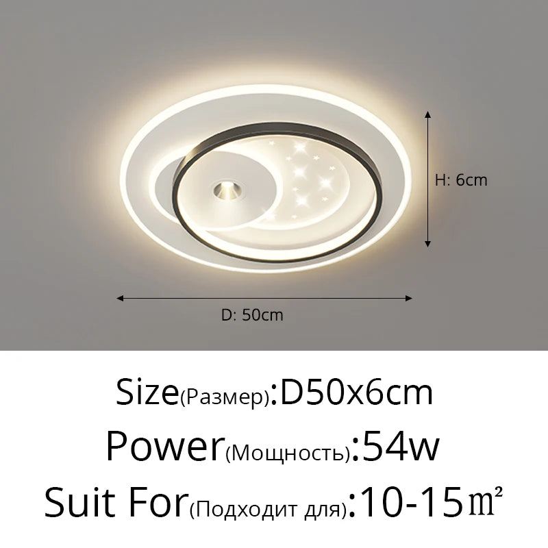 Simple Modern Led Ceiling Lights Living Room Bedroom Study Room Round Square Ceiling Lamps Home Interior Decor Lighting Fixtures