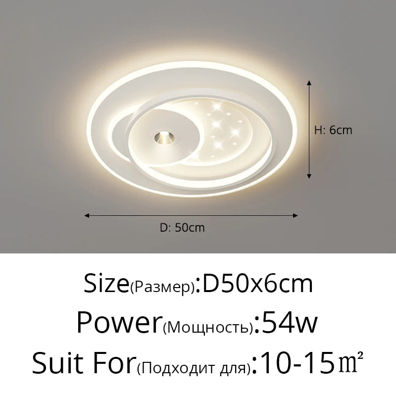 Simple Modern Led Ceiling Lights Living Room Bedroom Study Room Round Square Ceiling Lamps Home Interior Decor Lighting Fixtures